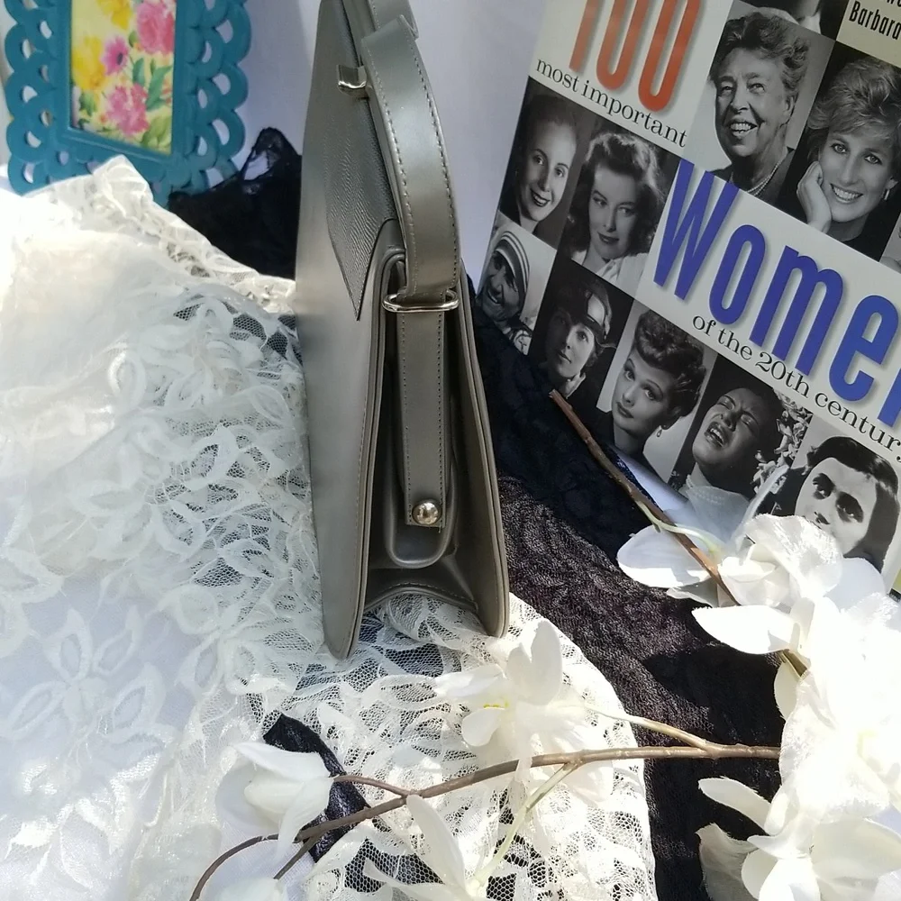 Vintage Silver Gray Purse, $60